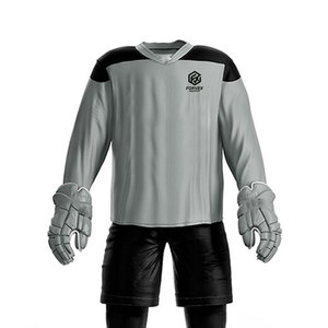 Tenues de hockey sur glace d'équipe durables, 100 % polyester, coupe ajustée, confortables, service OEM, personnalisables, fabrication au Pakistan, haute qualité - Product Image 5