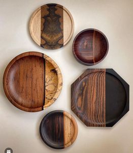 Vente chaude dernière assiette de chargeur en bois de manguier base d'assiette de dîner en bois de manguier chargeur pour décor de fête de table de mariage - Product Image 3