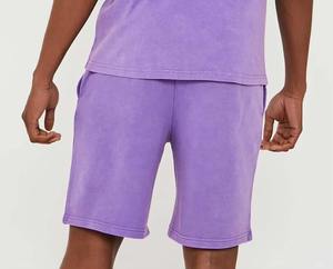 Vêtements décontractés d'été pour hommes Ensemble sweat-shirt et short deux pièces 100% coton Streetwear logo imprimé sur écran personnalisé survêtement pour hommes - Product Image 2