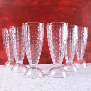 Juego de 6 Vasos de Plástico Transparente para Jugos, Batidos, Postres, Cócteles y Smoothies, Irrompibles - Product Image 2