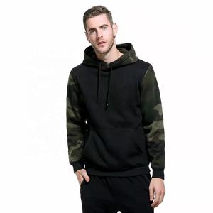 Sweats à capuche de camouflage 100% coton personnalisés pour hommes grande taille 3XL hiver sweat à capuche avec logo brodé 3D - Product Image 6