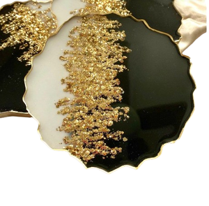 Tapis et tampons personnalisables au design créatif pour tasses à boissons Sous-verres arrondis en résine Accessoires de cuisine et de salle à manger - Product Image 1