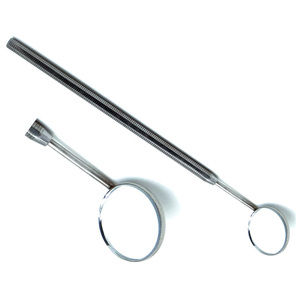 10 Espejo de examen dental 5 Mango Octágono de diagnóstico Instrumentos Premium - Product Image 3
