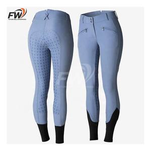 Pantalones de equitación para mujer, breeches de asiento completo, leggings ecuestres, jodhpurs para caballo con agarre de silicona y bolsillos - Product Image 1