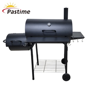 Venta al por mayor de <span class=keywords><strong>Barril</strong></span> Grande Carro Parrilla de Barbacoa de Carbón Offset Fumador Parrilla de Barbacoa Con Mesas - Product Image 5