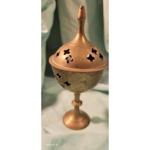 Quemador de incienso de lujo para manualidades, precio barato, accesorios religiosos, quemador de incienso de latón y difusor de Aroma, decoración de boda - Product Image 4