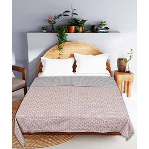 ผ้าปูที่นอนลายพีชเพสลีย์ 240 TC ผ้าฝ้าย ขนาดเตียงคู่ รุ่น SHKR1022 - Product Image 1