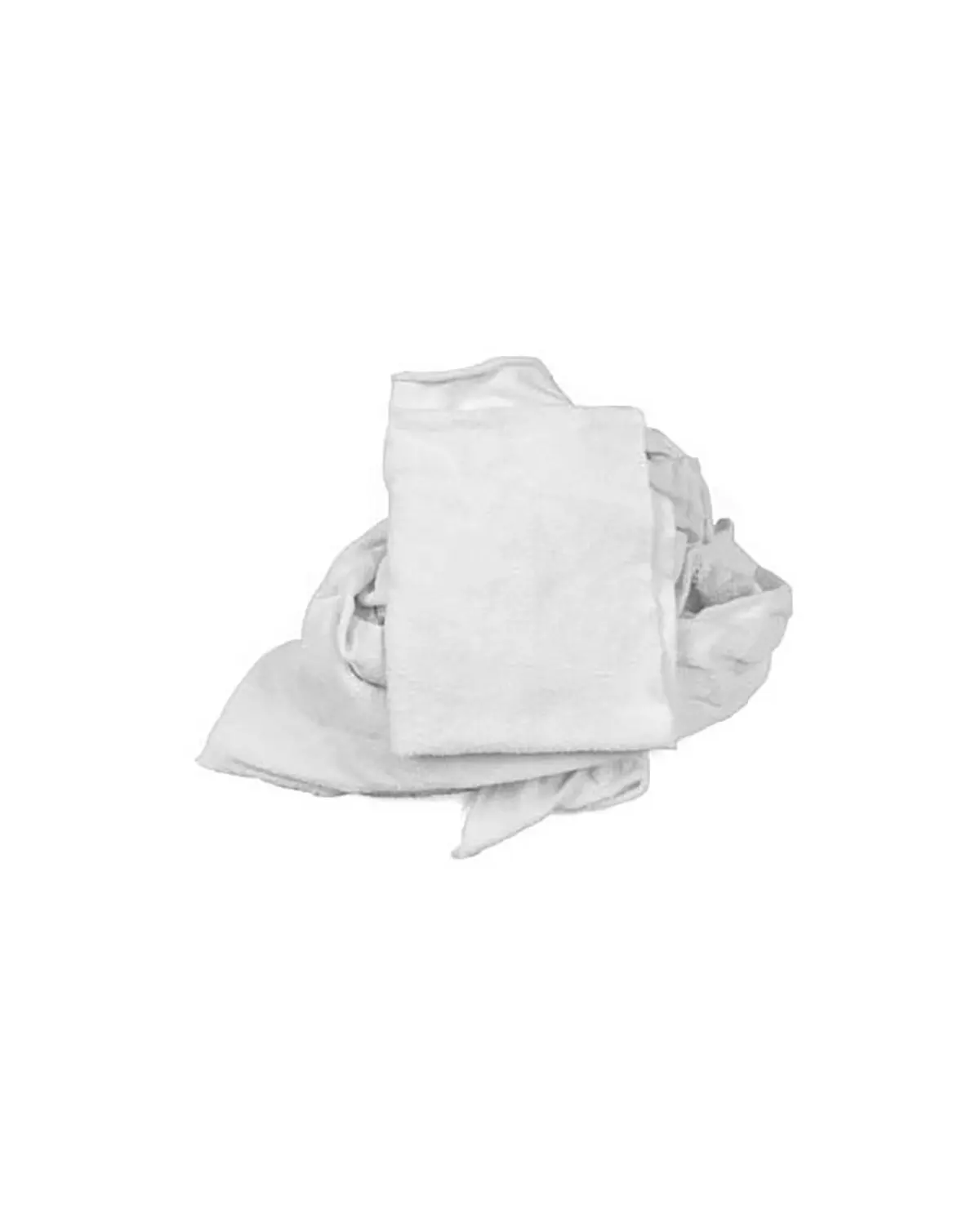 ที่มีคุณภาพสูงเช็ดผ้าขี้ริ้วผ้าฝ้ายสีขาวสำหรับทำความสะอาดราคาไม่แพง