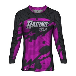 Sublimación de impresión hombres Biker Jersey personalizado MTB bicicleta de montaña Motocross Jerseys transpirable carreras jerseywindproof moto carrera - Product Image 5