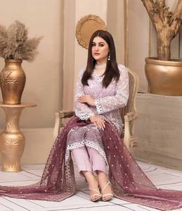 Vêtements MASOORI de haute qualité, couleurs personnalisées, shalwar kameez pour femmes pakistanaises, coton et soie, toutes saisons, lavable, 2023 - Product Image 5
