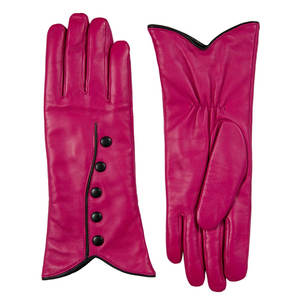 Custom Made Wholesale PU Leather Sheepskin Fur Fashion Heating Touch Screen <b>Men</b> Driving Causal Leather Daily Use <b>Gloves</b> - Product Image 2