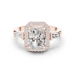 Anillo solitario de moissanita Colon 10K para boda - Product Image 2