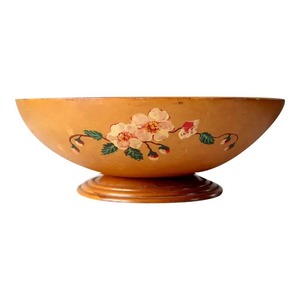 Bol de service rond en bois au design classique fait à la main Bol à salade et à fruits au fini naturel pour vaisselle personnalisable - Product Image 4