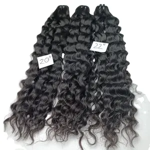 Weft hair for braiding virgin unprocessed with chemical, cuticle Aligned intact, curly hair