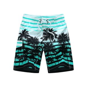 Pantalones Cortos de Playa para Hombre, Cintura Elástica, Moda Urbana 2026, Decoración con Estampado de Algodón, Colores Más Populares para Chicos - Product Image 1