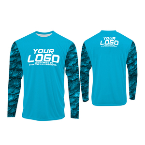 Camisas de pesca por sublimación de secado rápido para hombre, manga larga, 50 + UPF, protección UV, seda helada para hombres y mujeres, diseño de Jersey - Product Image 2