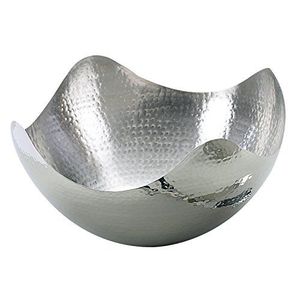 Diseño atractivo tazón de comida con forma personalizada de acero inoxidable de alta calidad con tazón para servir comida martillado a un precio atractivo - Product Image 5