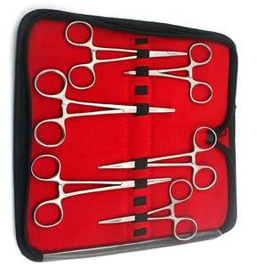 Ensemble HEMOSTAT de 6 pièces comprenant un kit tactique pour les instruments chirurgicaux dentaires Outils électroniques de passe-temps Alimentation manuelle pour la pêche - Product Image 5