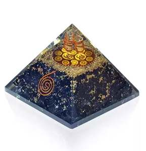 Pirámides de orgonita labradorita de gran calidad, Pirámides de orgonita energética, venta al por mayor, pirámide de orgonita de resina de cristal - Product Image 1