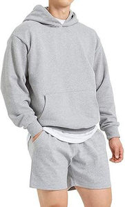 Alta calidad Puff impresión peso pesado algodón sólido hombres Sudadera con capucha de gran tamaño personalizado impresión pulóver algodón personalizado sudaderas con capucha - Product Image 2