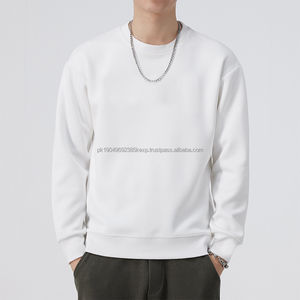 Sudadera de cuello redondo para hombre personalizada de algodón 100%, ropa cómoda de cuello redondo bordada de invierno - Product Image 5