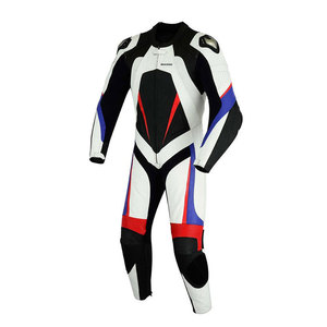 Combinaisons de moto en cuir pour la course, adaptées aux températures froides, avec doublure thermique amovible - Product Image 2