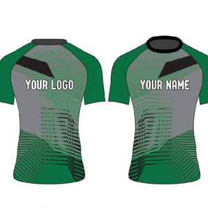 Wholesale Custom Printed Breathable Eco-Friendly <b>MMA</b> <b>Rash</b> <b>Guard</b> Sublimation Printed OEM Men Short Sleeve Low Price <b>Rash</b> <b>Guards</b> - Product Image 3