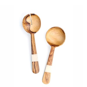 SCI de alta calidad hecho a mano al por mayor de madera y resina Servidor de ensalada conjunto de 2 piezas fabricante indio SCI Servidor de ensalada - Product Image 5