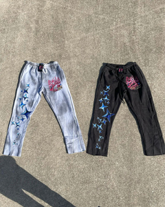 Conjunto Deportivo Casual Premium de 2 Piezas para Hombre, Sudadera con Capucha Sublimada y Pantalones Acampanados Estampados, Talla XL, Peso Pesado, Suministro del Fabricante - Product Image 4