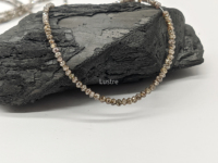 Perles Rondelles Facettées en Diamant Brun Clair Champagne, Taille Brillante, 100% Naturelles, Fournitures en Gros pour la Fabrication de Bijoux