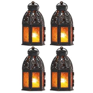 Lanterne décorative en métal Ramadan Kareem exquise avec finition rustique antique parfaite pour les décorations de maison et d'événement de luxe - Product Image 6