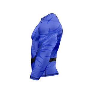 Proveedor de fábrica Sublimación personalizada Jiu Jitsu brasileño Manga larga Rashguard Diseña tu propio logotipo de surf Mma Rashguard para hombres - Product Image 5