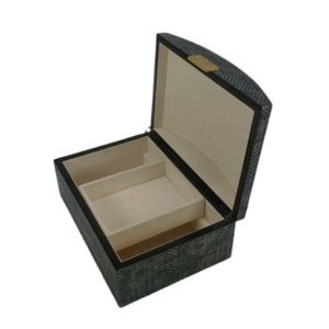 Boîte à bijoux DAPHOCO en faux shagreen, cadeau personnalisé pour femmes et amies, étui à bijoux de voyage, cadeau de la Saint-Valentin, modèle 097 Binh Duong - Product Image 4