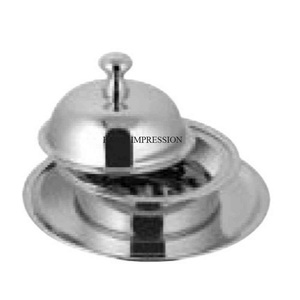 Fabricant de beurrier en aluminium sur mesure, écologique, non toxique, avec couvercle en verre, beurrier artisanal à succès - Product Image 2