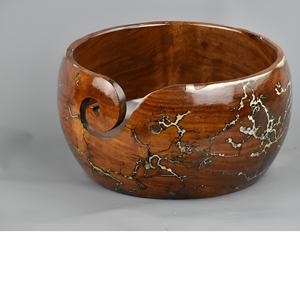 Cuenco de hilo de resina moderno, cuenco de ganchillo de diseño único de resina grande para soporte de hilo, ganchillo de punto para Decoración - Product Image 2