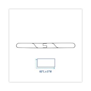 Boardwalk 60 Pulgadas X 5 pulgadas Estructura para Mopa con Clip Metálico Galvanizado y Mango de Plástico para Uso en Pisos - Product Image 3