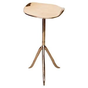 Table d'appoint moderne Table en métal fabriquée à la main Meubles de salon uniques Table en bronze au design contemporain Décoration intérieure artistique - Product Image 1