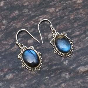 Bague clou en argent sterling et labradorite pour femme, design de créateur, en laiton, romantique, pour fête, fiançailles, cadeau de mariage - Product Image 1