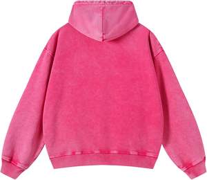 Sudadera con Capucha para Hombre, Sudadera Extra Grande de Felpa de Algodón, Sudadera con Capucha para Parejas, Estilo Vintage, Lavada, Informal - Product Image 3