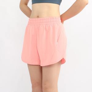 Pantalones cortos para correr para mujer, pantalones cortos elásticos de cintura alta, pantalones cortos deportivos de entrenamiento con bolsillo - Product Image 4