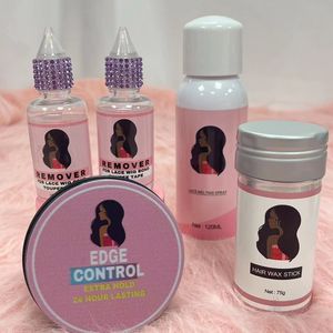 Dissolvant de colle pour dentelle avec logo personnalisé spray fondant pour dentelle huile de pousse des cheveux stylo de teinture pour cheveux kit de pose de perruque avec boîte d'emballage - Product Image 6