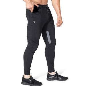 Pantalon de survêtement personnalisé pour homme, taille élastique, décontracté, en toile respirante polyester/coton, collection hiver 2025 - Product Image 1