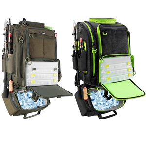 Рыболовный рюкзак с кулером для 3 снастей рыболовный мешок с держателями удочек для рыбалки - Product Image 2