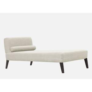 Chaise longue contemporaine en tissu RHS dans une application de salon crème ivoire - Product Image 4