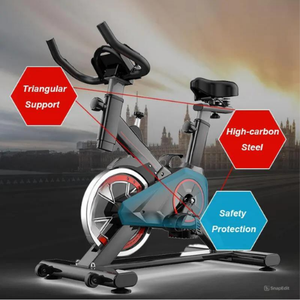 Precio barato Gimnasio Bicicleta de ejercicio Interior Mini Spinning Bike con volante y asiento a prueba de sudor - Product Image 3