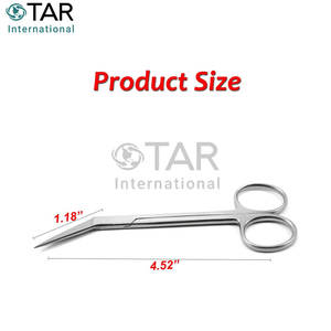 Iris Angular Scissor 11cm 4,5 pulgadas Cirugía de tejido de acero inoxidable de alta calidad Tijeras dentales afiladas Instrumentos médicos - Product Image 3