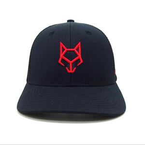Chapeaux de camionneur vierges forme personnalisée casquettes Snapback maille broderie personnalisée 3D Wulf Logo meilleur fournisseur de chapeaux usine du Vietnam - Product Image 1