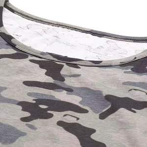 Conception personnalisée de haute qualité taux raisonnable partout conception de camouflage imprimé hommes t-shirt élégant - Product Image 5