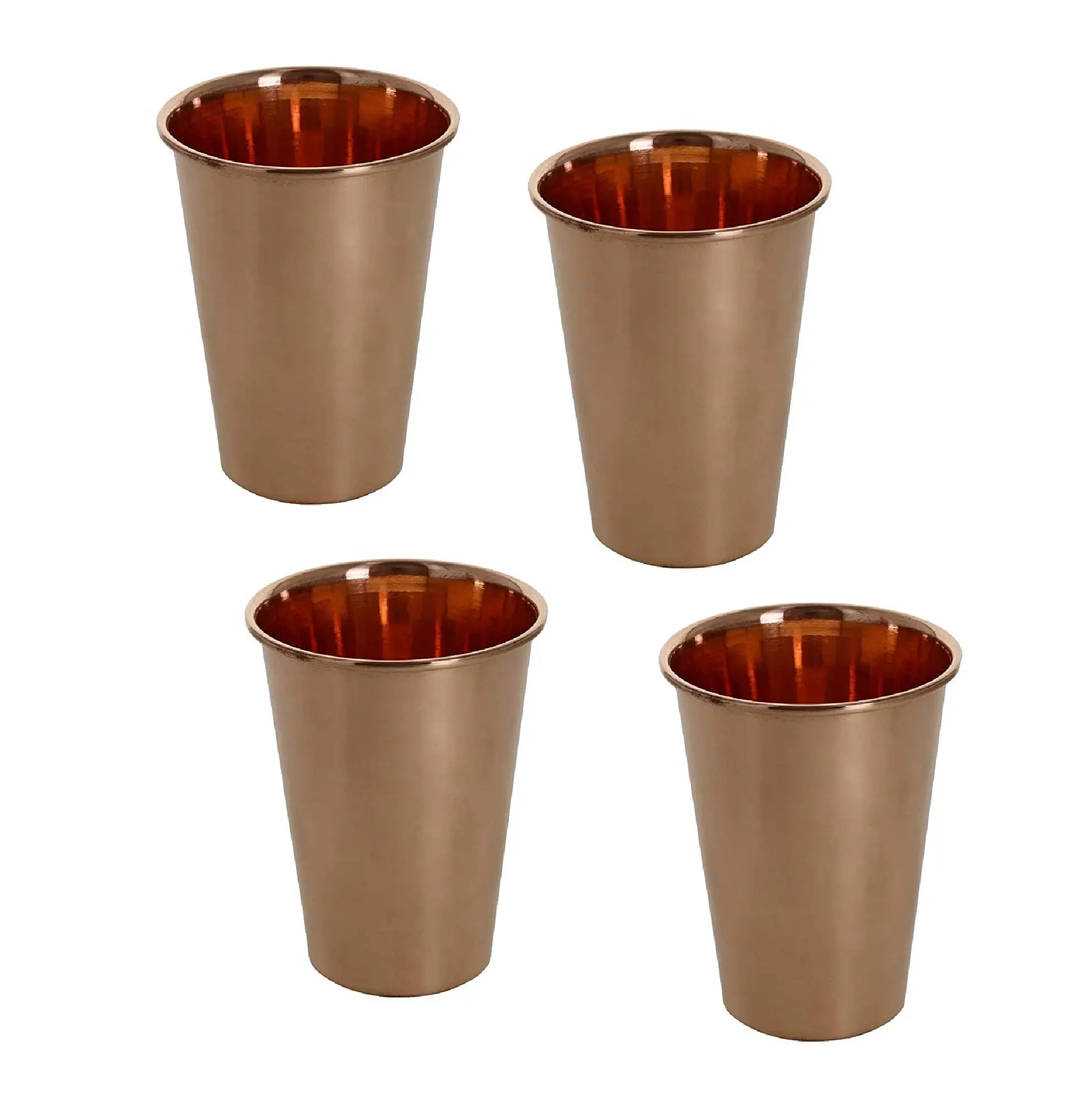 Moscow Mule Đồng bia Mug bán buôn Chất lượng cao tinh khiết tự nhiên côn đồng Glass Tumbler Set cho yoga Ayurveda sức khỏe Quà Tặng