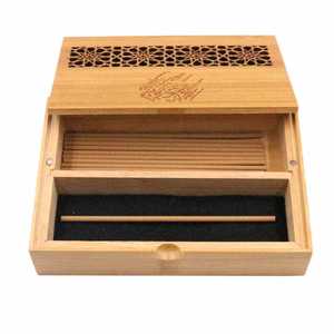 เตาเผาเครื่องหอมบาคูร์ทำมือจากไม้สนที่เป็นมิตรต่อสิ่งแวดล้อม พร้อมลวดลายเมล็ดพืช สำหรับการบำบัดด้วยกลิ่นหอมแบบดั้งเดิมและการตกแต่งบ้านด้วยกลิ่นหอม - Product Image 1